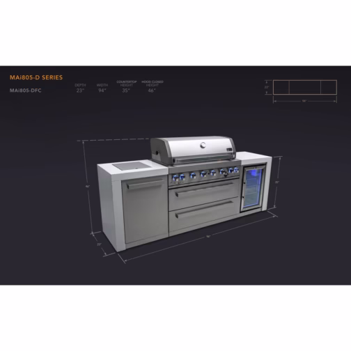 Mont Alpi 805 6-Burner 115000 BTU MAi805-DFC - Image 4