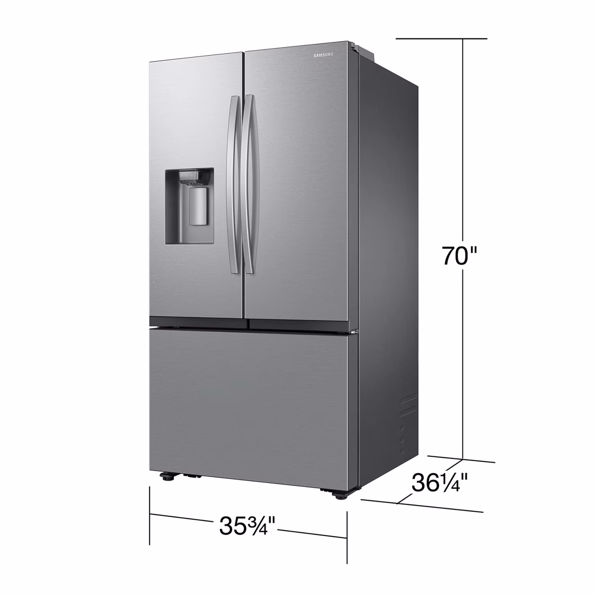 Samsung 31 cu. ft. 3-Door French Door Refrigerator RF32CG5400SRAA - Image 4