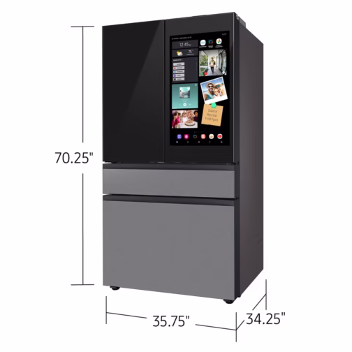 Samsung Bespoke 29 cu. ft. 4-Door French Door Refrigerator  RF90F29AECRAA - Image 4